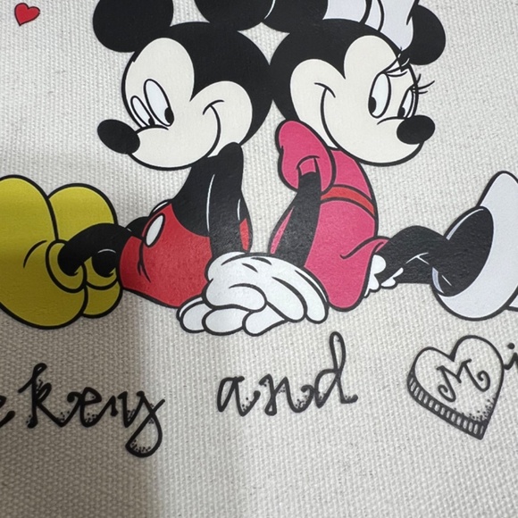 Disney Mickey & Minnie Canvas Small Tote - Picture 5 of 12